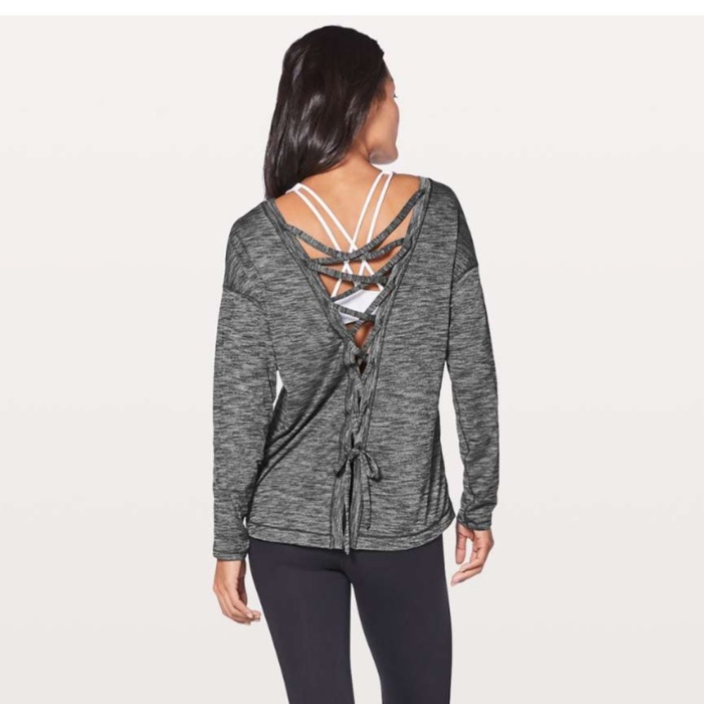 Lululemon Laced With Intent Long Sleeve
Heathered Black size 10